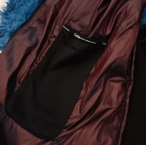 Calvin Klein~Women's Performance Down Quilted Purple Black Puffer Vest - Picture 6 of 12